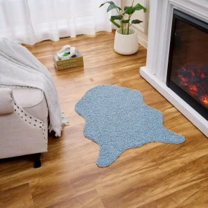 Ковер Teddy 60x90 см полиэстер цвет синий