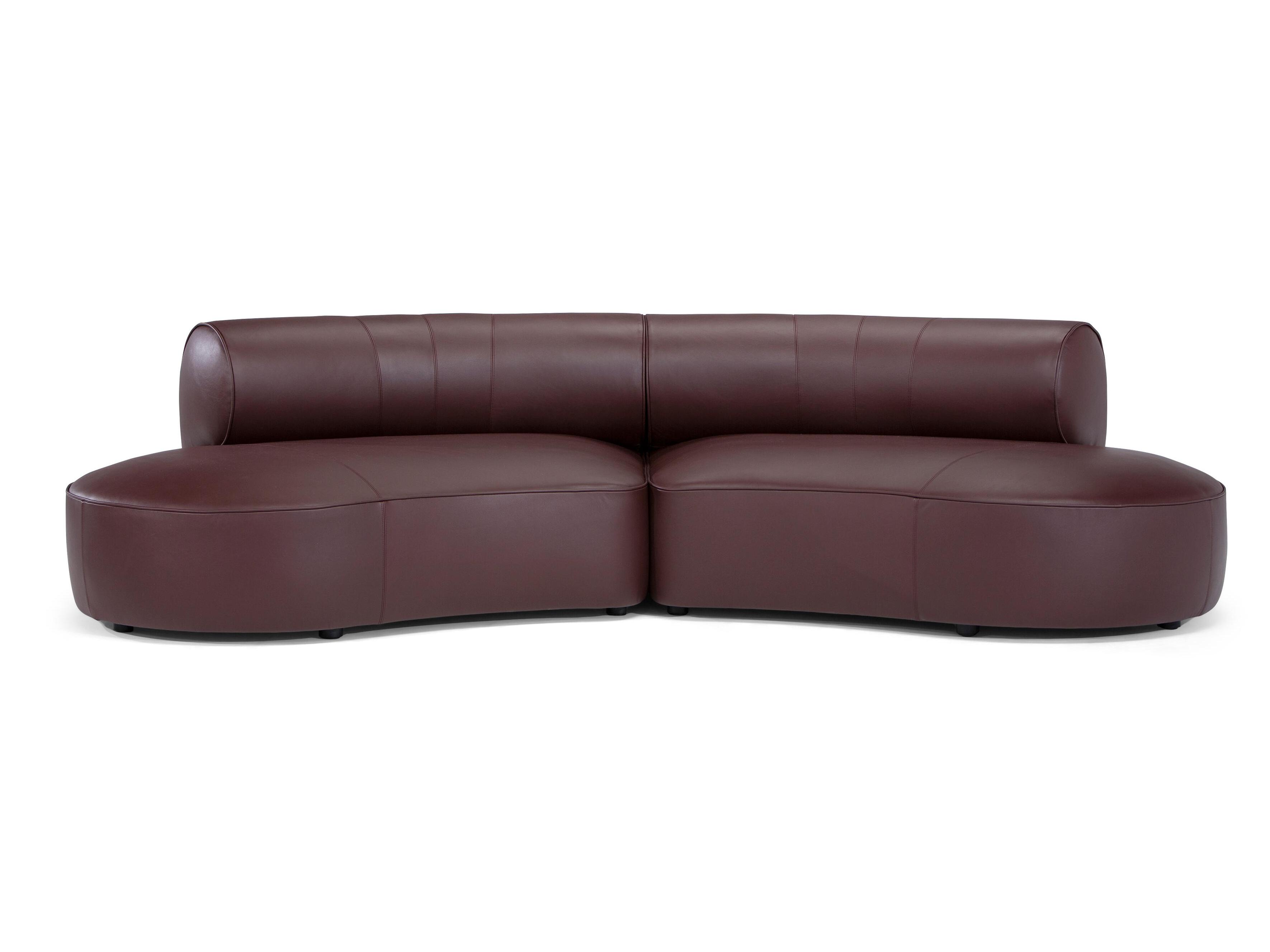 2-местный кожаный изогнутый диван Natuzzi Italia MELODY ARCH-00140040