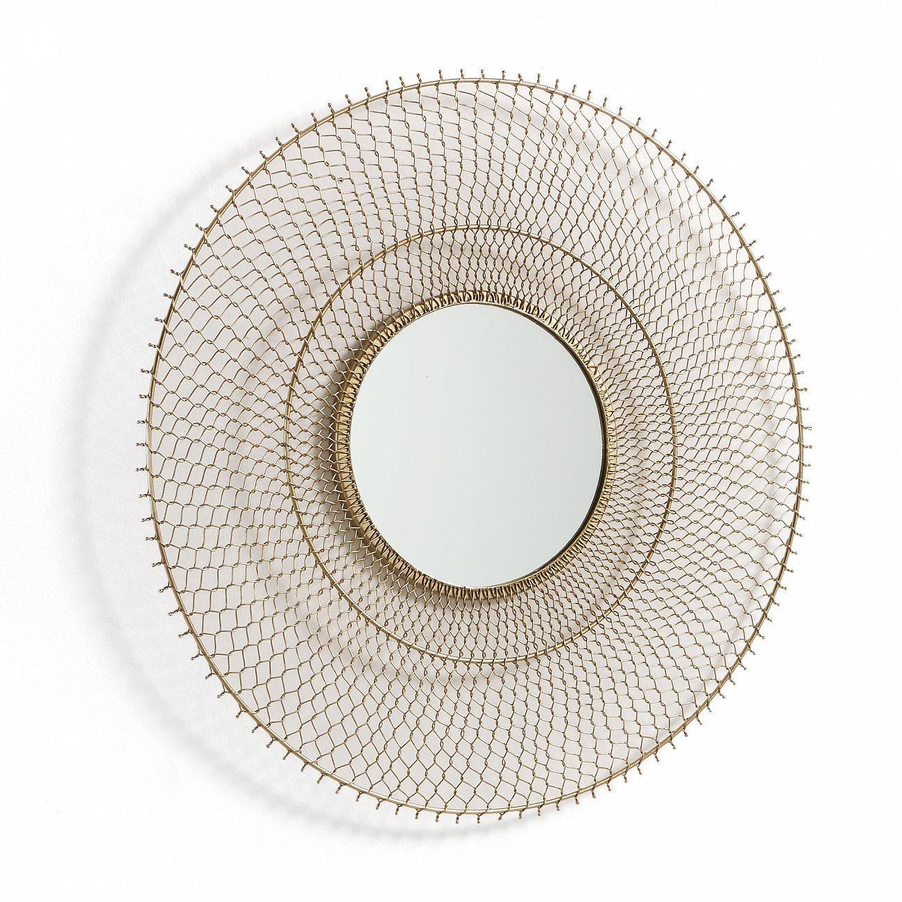 Зеркало круглое металлическое латунное Rady от La Forma LA FORMA ДИЗАЙНЕРСКИЕ, СОЛНЦЕ 342836 Медь  - Вид №1