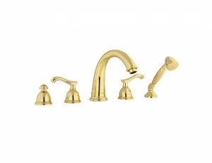 051016.000.00 Набор для ванны с пятью отверстиями Золото 24К