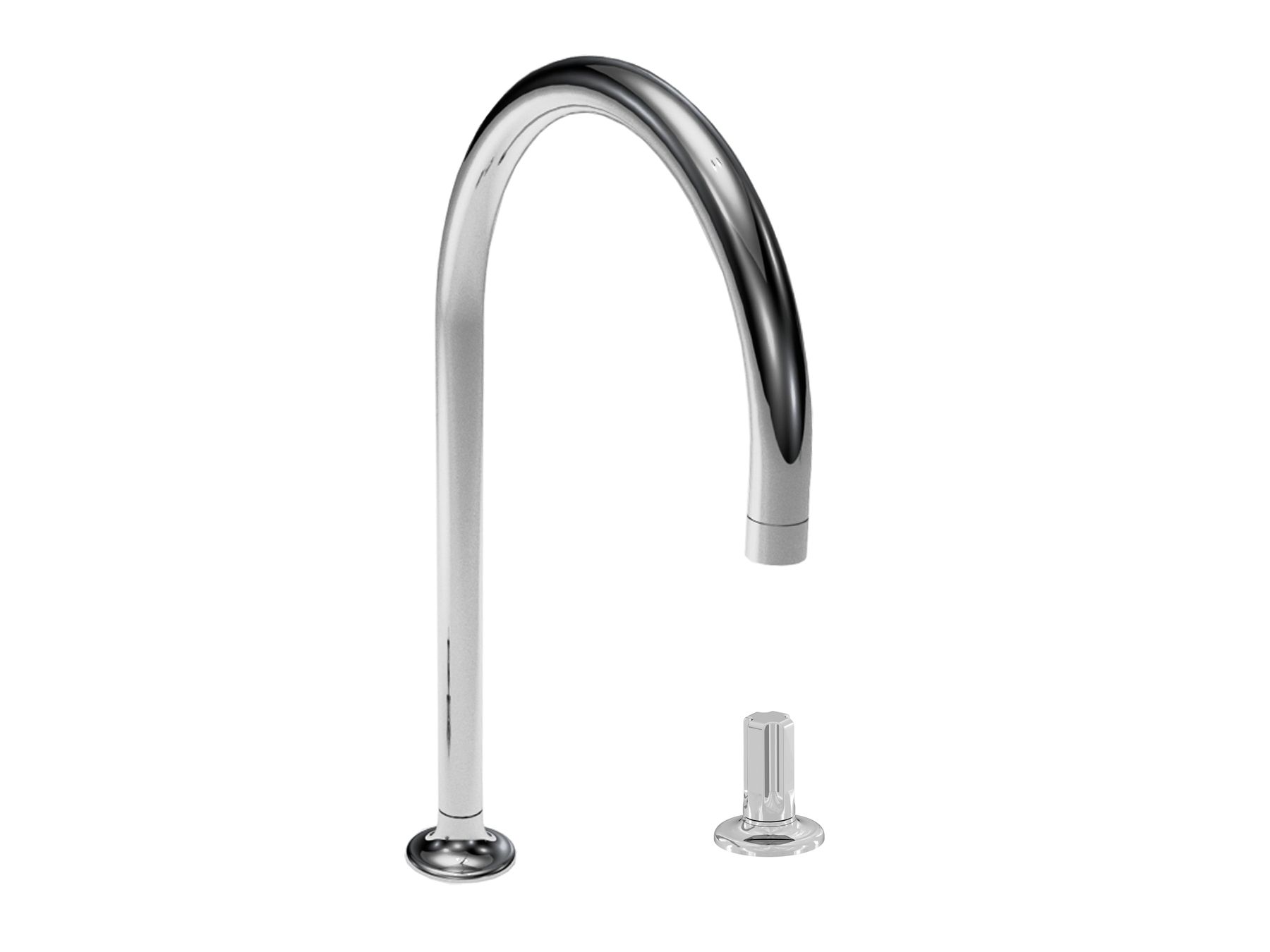 Хромированная латунь однорычажный смеситель для кухни с 2 отверстиями rvb TIMES ARCH-00146160 - Вид №1