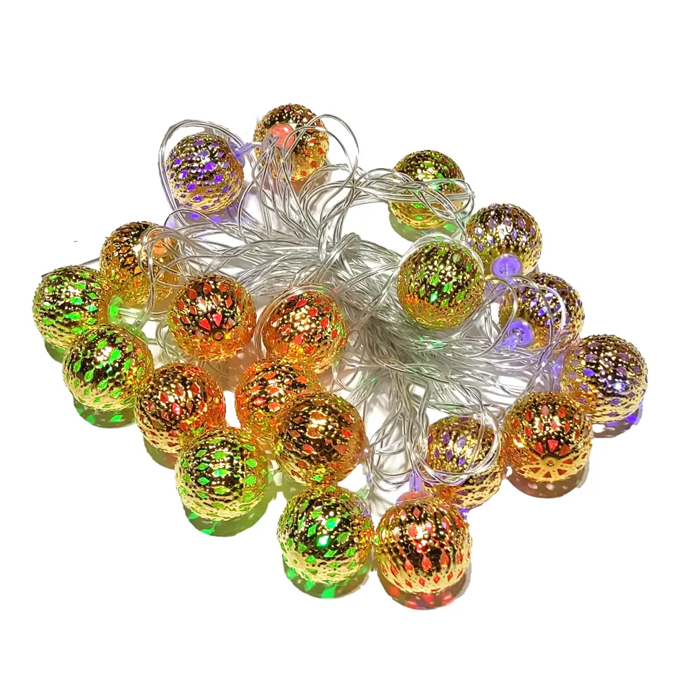 82309529 Электрогирлянда комнатная Нить 5.5м 20 ламп разноцветный свет STLM-0024375 Santreyd  - Вид №2