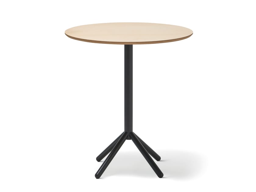 Высокий круглый металлический стол с ясенем Blasco&Vila Nomad ARCH-00147292