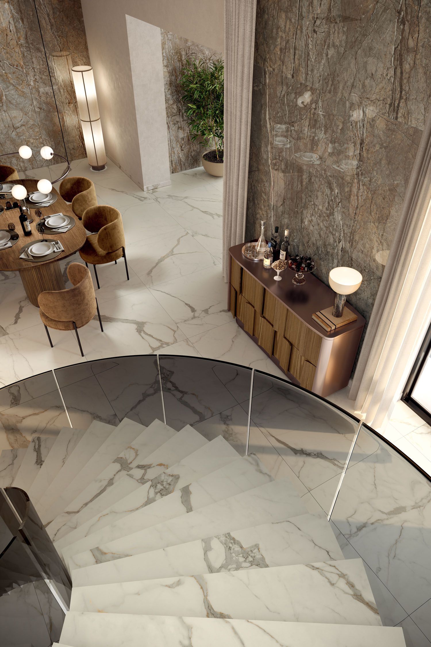 Керамогранит / напольное покрытие из ламинированного керамогранита с мраморным эффектом COTTO D'ESTE Starlight ARCH-00134694 - Вид №6