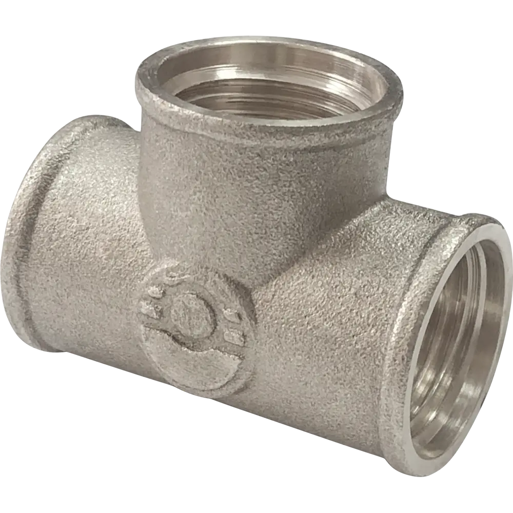 Тройник Valfex 3/4" никелированный для водоснабжения и отопления 84505578 STLM-1566858