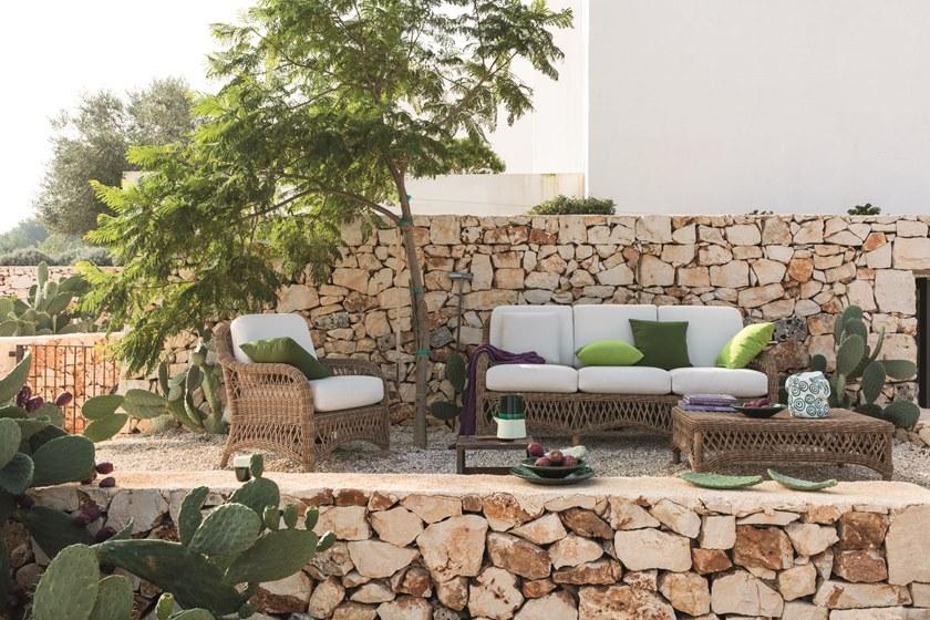 Unopiù Садовый диван из waprolace® и акриловой ткани Olimpia Oldw3p - Вид №2