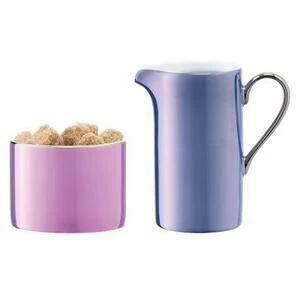 Набор из молочника 250 мл и сахарницы Polka D9 см пастель