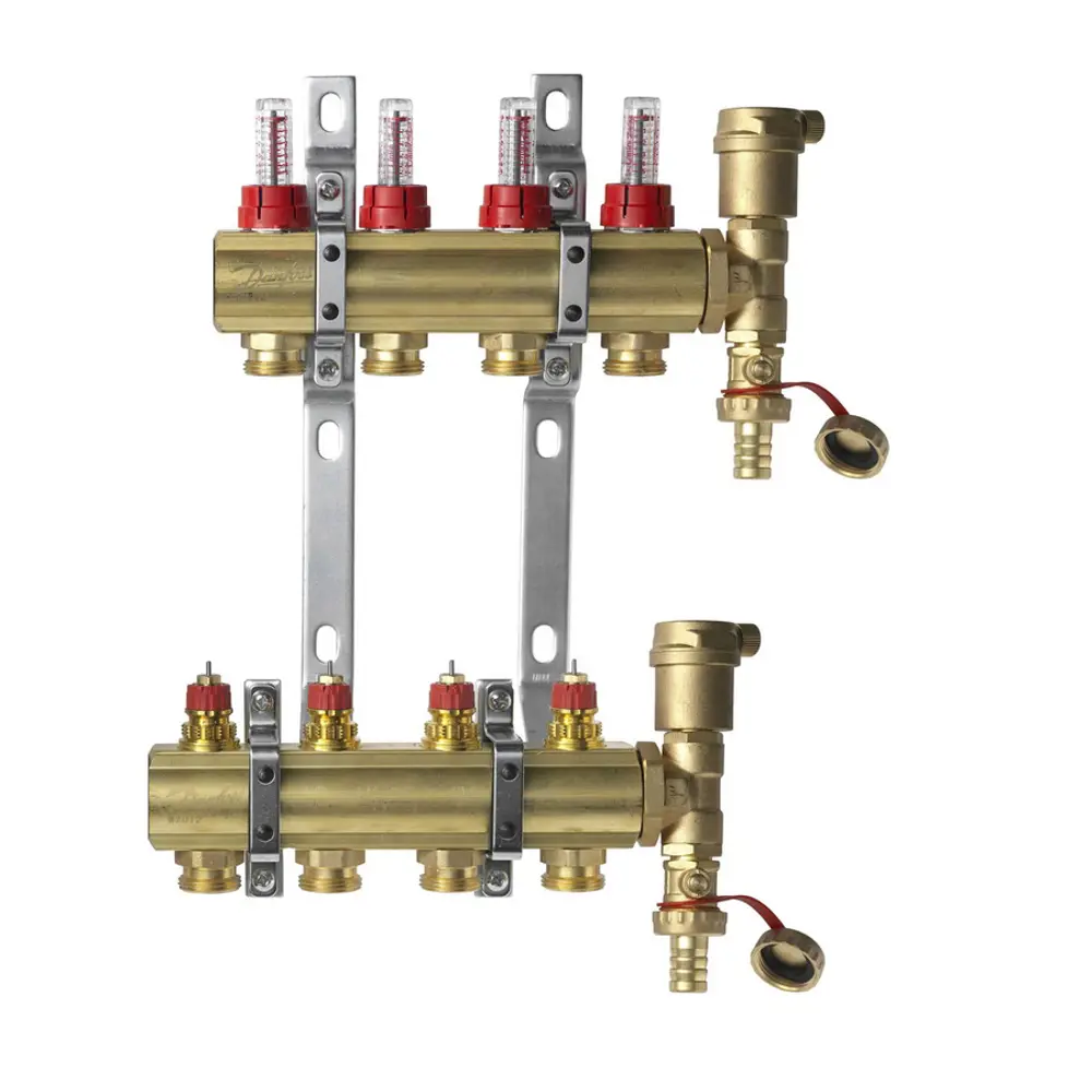 Комплект коллекторов Danfoss FHF-4F 4 контура 82199822 STLM-2036974 