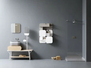 NOVELLO Тумба под умывальник с зеркалом Oblon