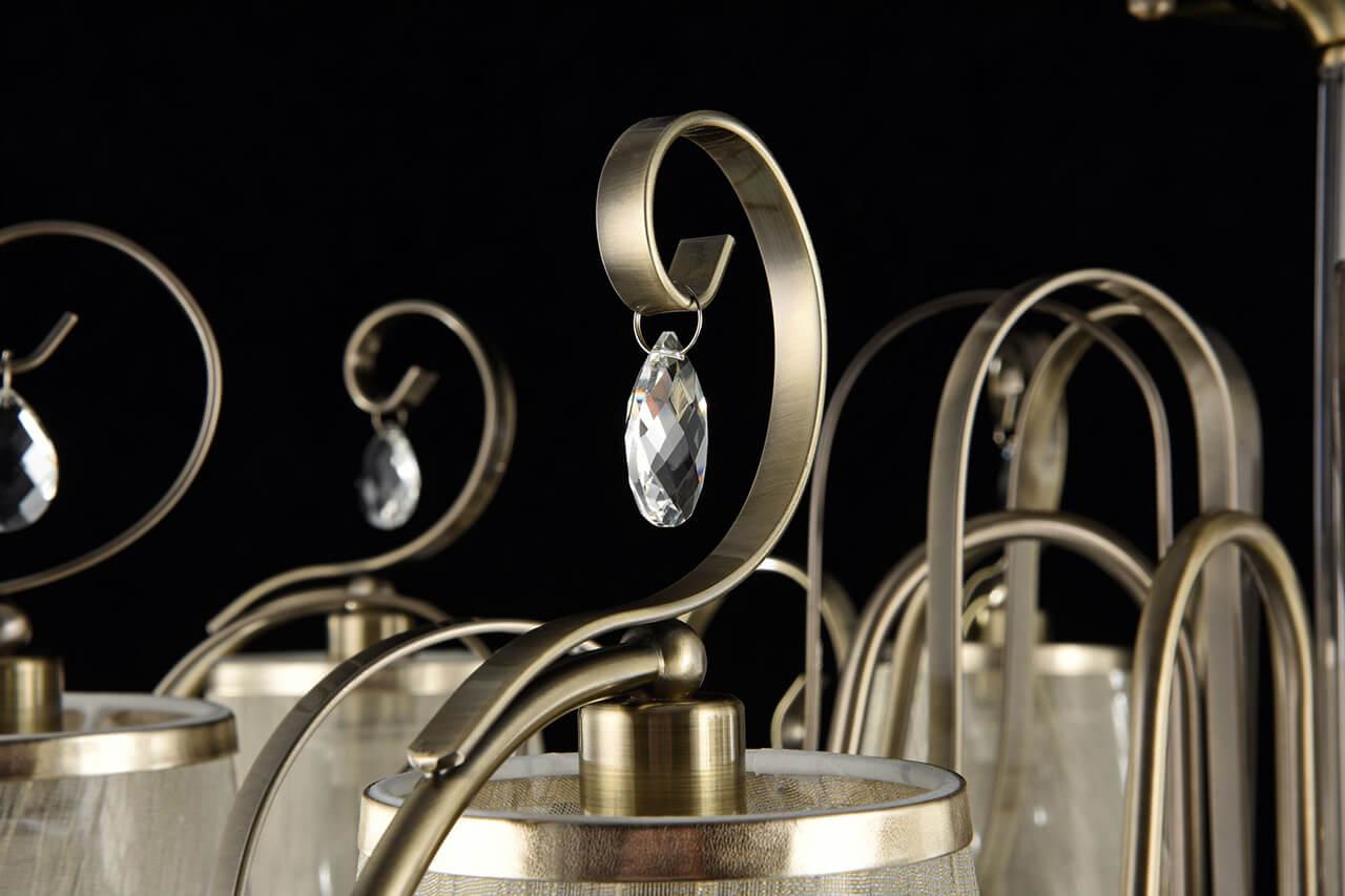 Потолочная люстра Freya Simone FR2020-CL-08-BZ FREYA ДИЗАЙНЕРСКИЕ, SIMONE BRONZE 187913 Бежевый  - Вид №2