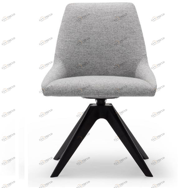 Andreu World Вращающееся кресло с тканевой обивкой Alya Si1551