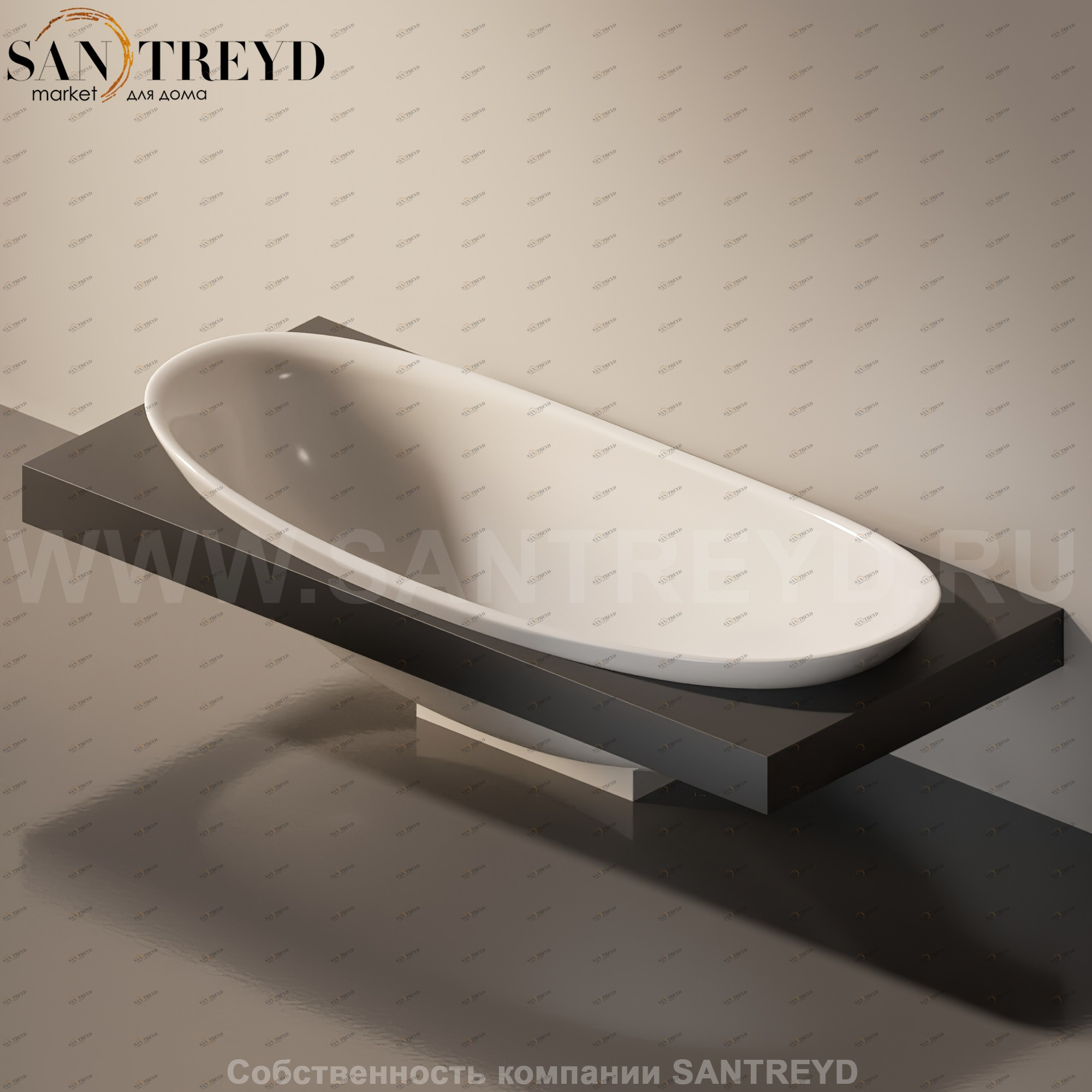 Flaminia IO e SI Столешница с отверстием под ванну черная IO84M1.7006 Ceramica Flaminia IO84M17006