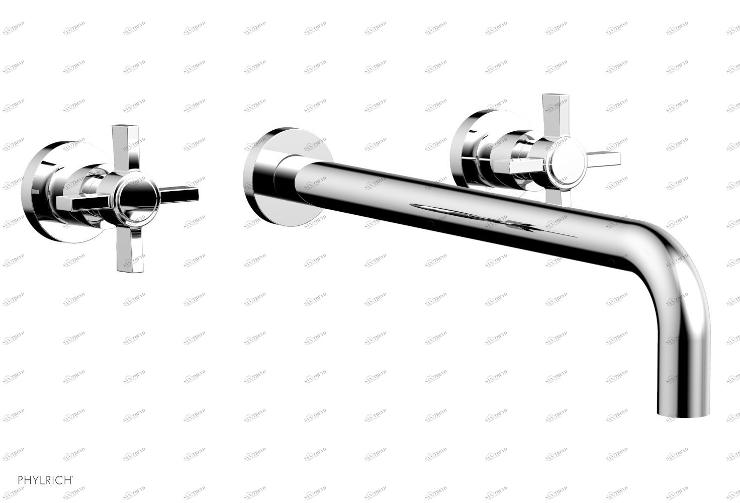 Комплект и ручки BASIC Phylrich  DWL137-14-026 Хромированный