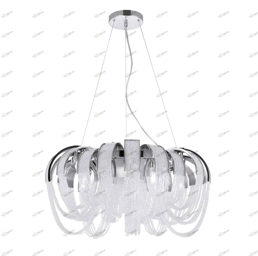 Подвесная люстра Crystal Lux Heat SP10 Crystal CRYSTAL LUX ДИЗАЙНЕРСКИЕ, HEAT CRYSTAL 056909 Хром 