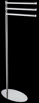 LL615 Стойка напольная с 3 полотенцедержателями, h 89 см. bagno&associati Complementi