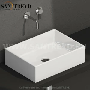 FO050BI Накладная раковина на столешницу  прямоугольная Ceramica Globo