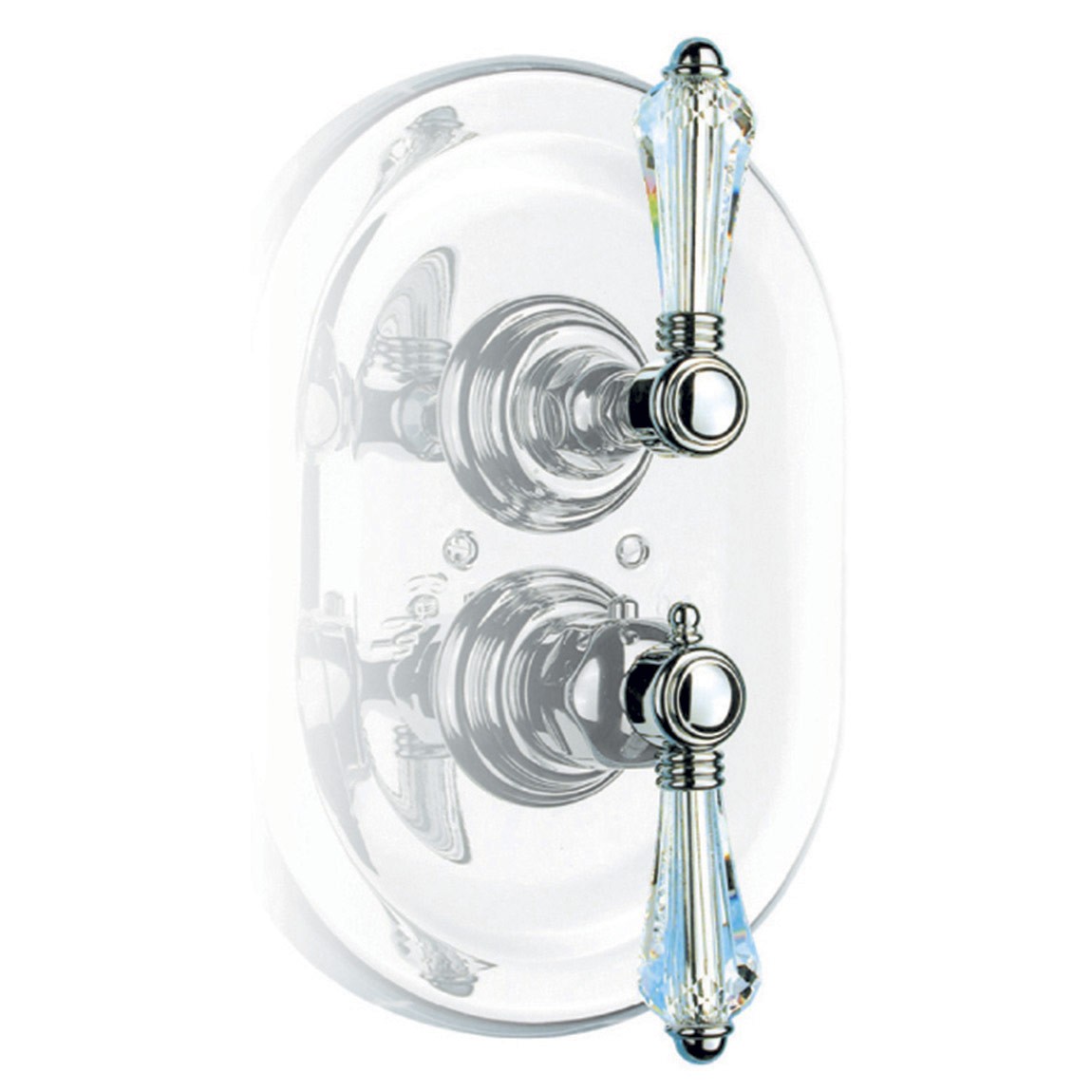 4909 ** 34 Ext. типа встроенный терм. 3/4 дюйма с запорным краном - Half Dome Nicolazzi Series Thermostatic 