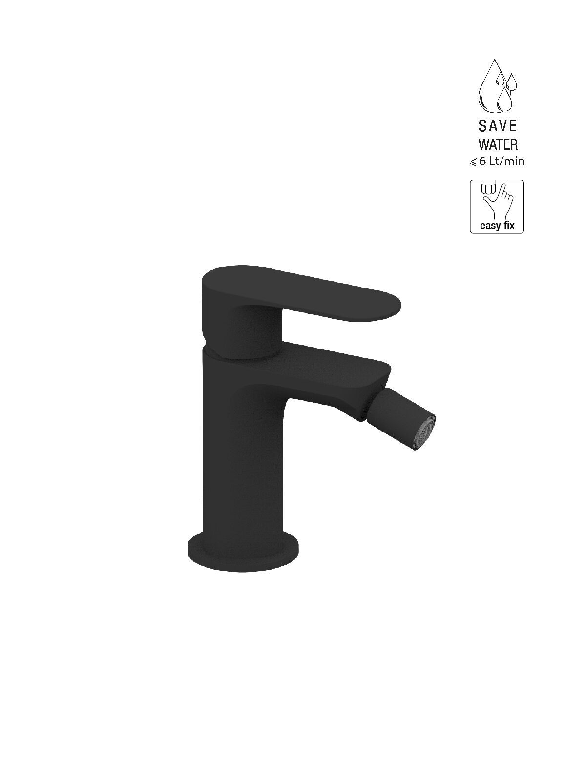 Смеситель для биде без слива с ограничителем расхода Rubinetterie Frattini Lea ARCH-00143176 - Вид №6