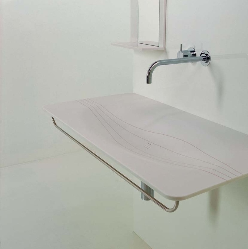 45748 Подвесная раковина настенная овальная Rapsel  белая  - Вид №4