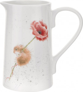 10596992 Royal Worcester Кувшин Royal Worcester "Забавная фауна", "Мышка" 1,1л Фарфор костяной