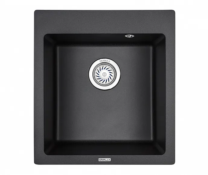 4651, ЧЁРНЫЙ, кухонная мойка, кварц GRANULA 4651-ST93 - Вид №1