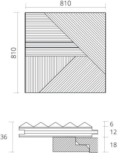 FOGLIE D'ORO Модульная трехмерная деревянная облицовка интерьеров Superfici verticali sun-id-1473008 - Вид №2