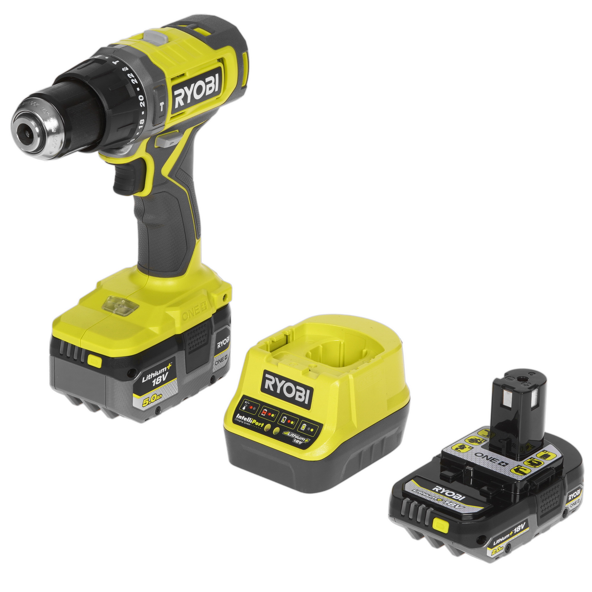 Дрель-шуруповерт Ryobi RPD18-2C52S ONE+ 18V 5481192 STDN-0047977 - Вид №1