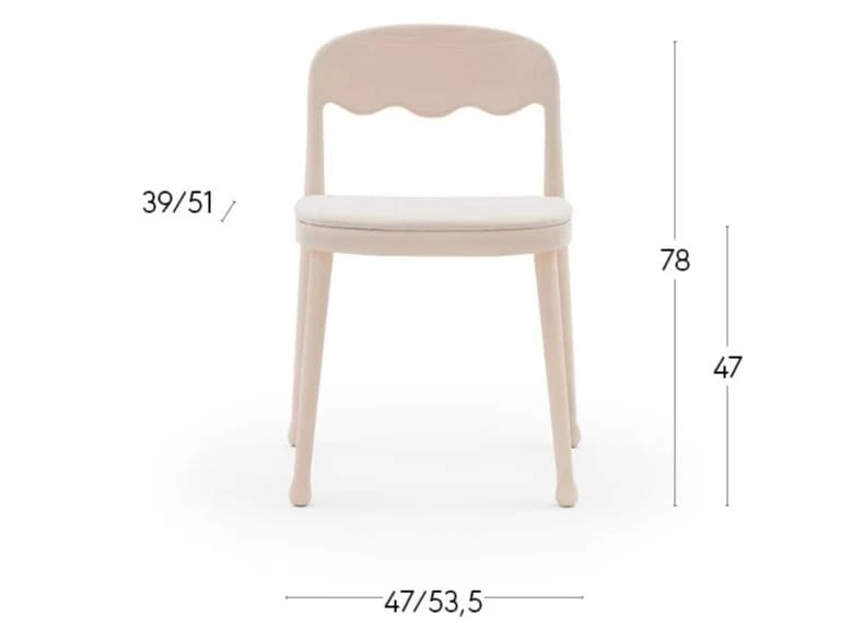 Стул из ясеня с мягким сиденьем Billiani Frisée ARCH-00145616 - Вид №3