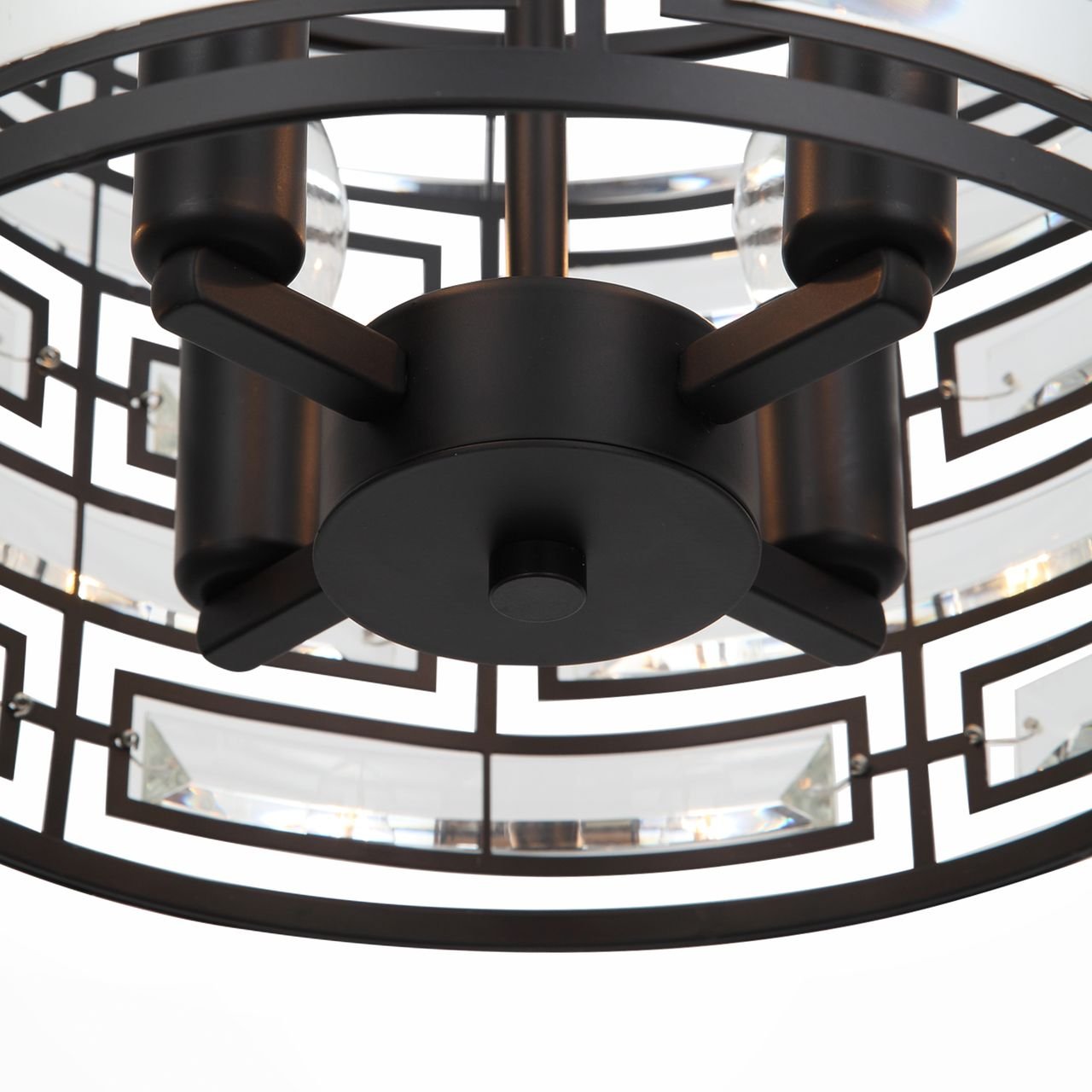 Подвесная люстра ST Luce Chiarezza SL665.403.04 ST LUCE ДИЗАЙНЕРСКИЕ, CHIAREZZA 109242 Черный  - Вид №1