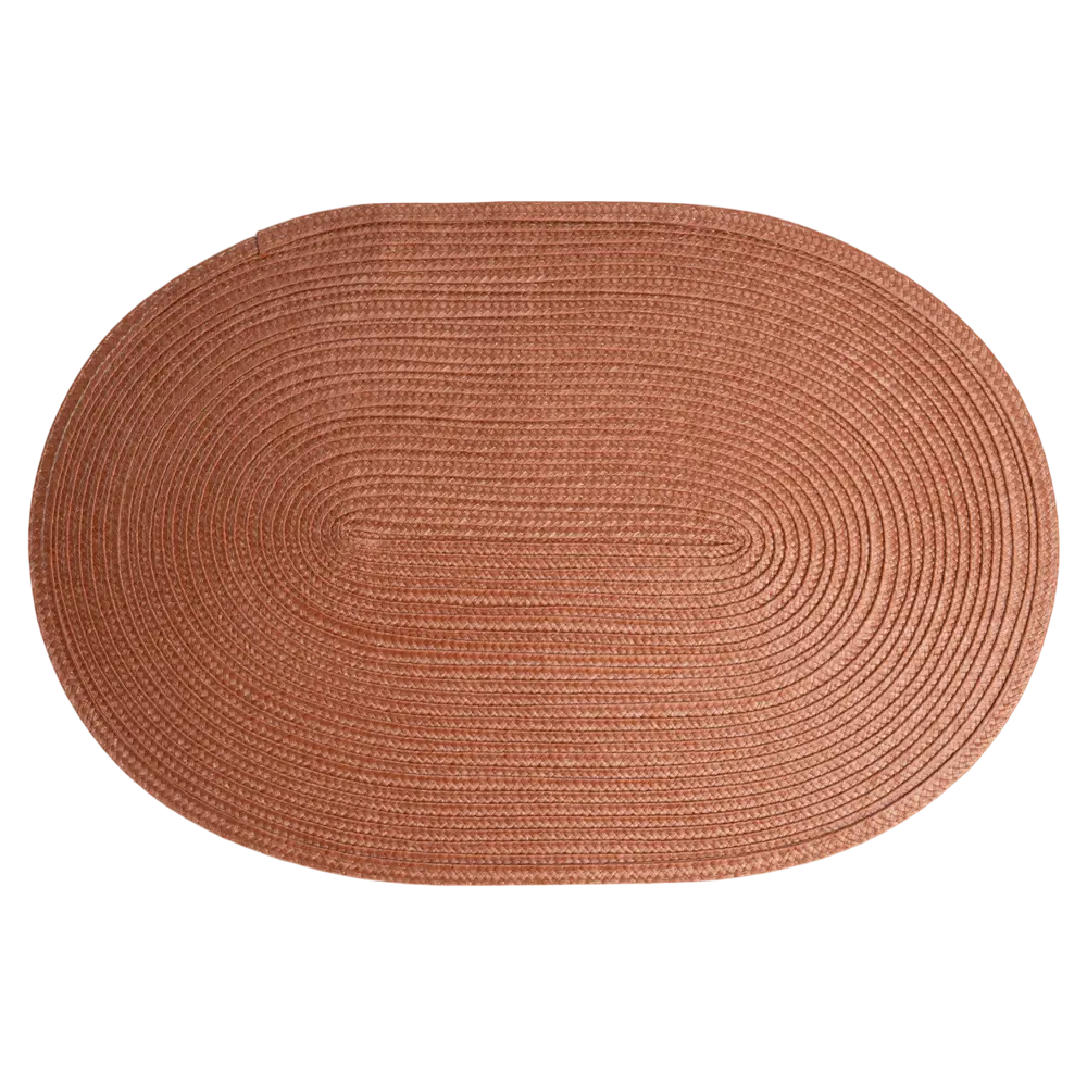 Салфетка под столовые приборы Vidage 45x30 см овальная полипропилен цвет терракот STLM-2008356 - Вид №1