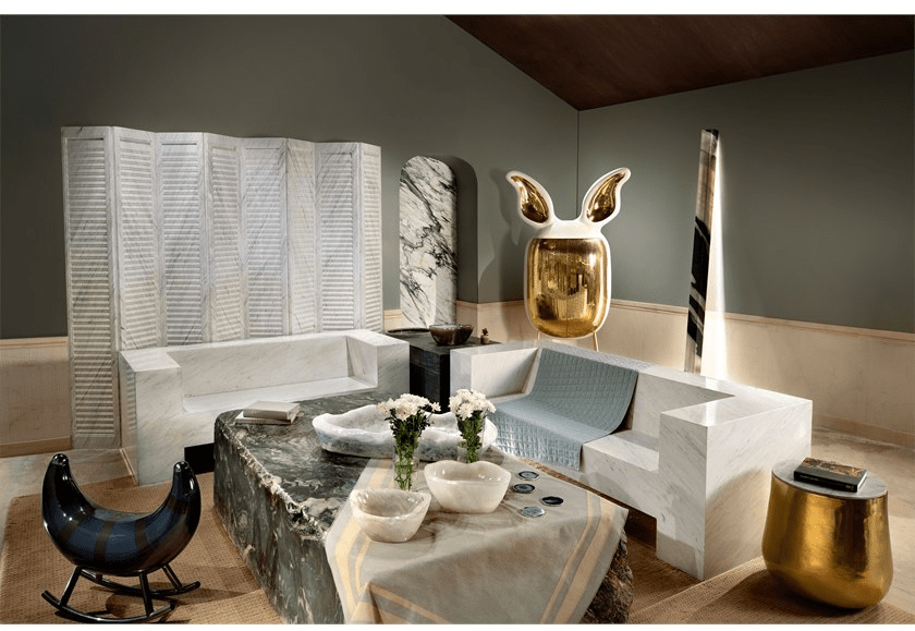 Scarlet Splendour Комод из латуни с распашными дверцами Animagic sun-id-1511759 - Вид №5