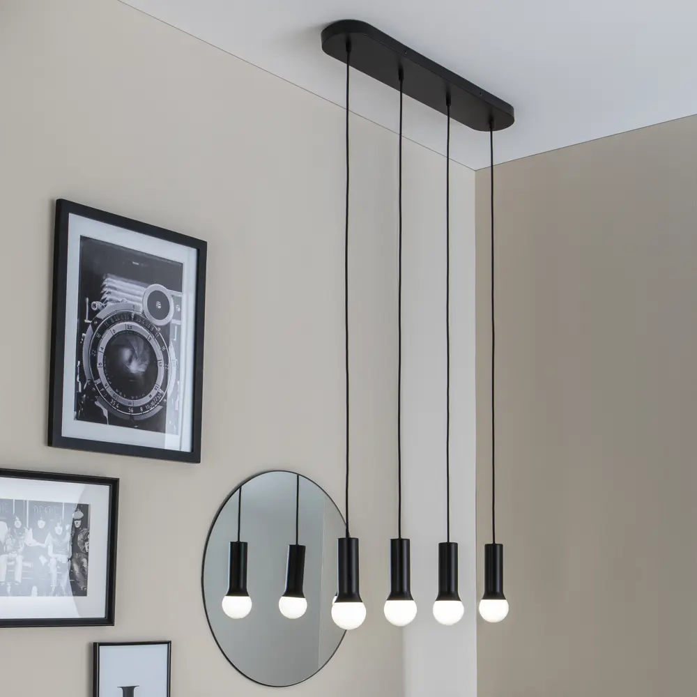 INSPIRE Hoki - подвесная люстра с 4 плафонами в стиле лофт 83054643 STLM-0038841 - Вид №3