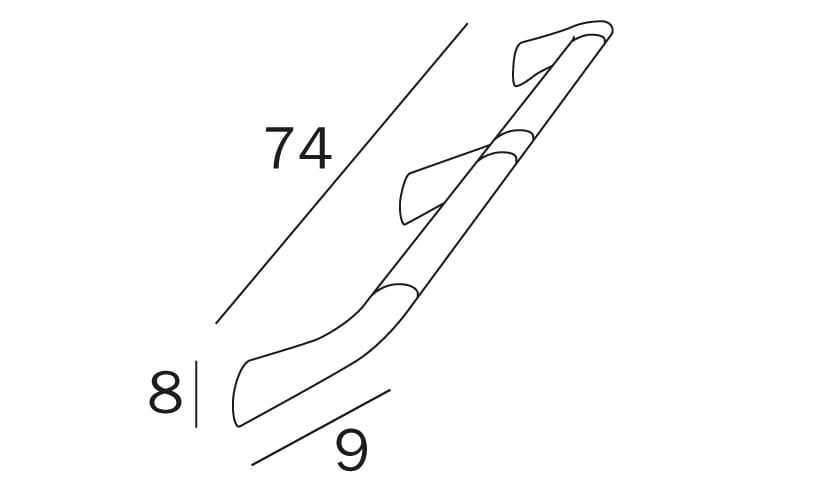 Фиксированная ручка для ванной комнаты INDA® комфорт ARCH-00041736 - Вид №4