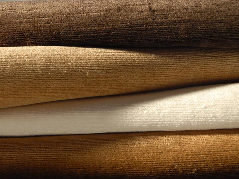 l'Opificio Однотонная бархатная ткань Velluto di lino sun-id-1390100 - Вид №1