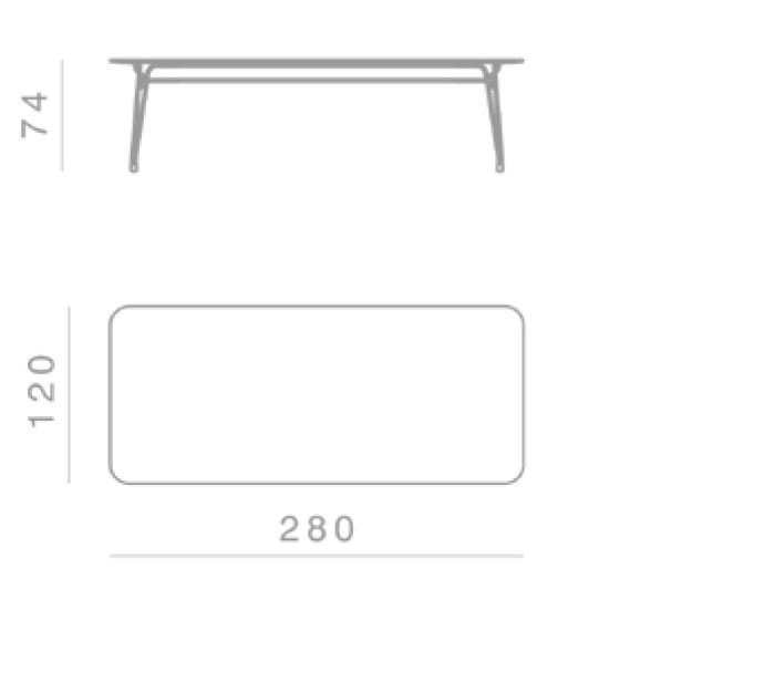 Деревянный прямоугольный обеденный стол GHIDINI1961 Ботани ARCH-00006921 - Вид №2