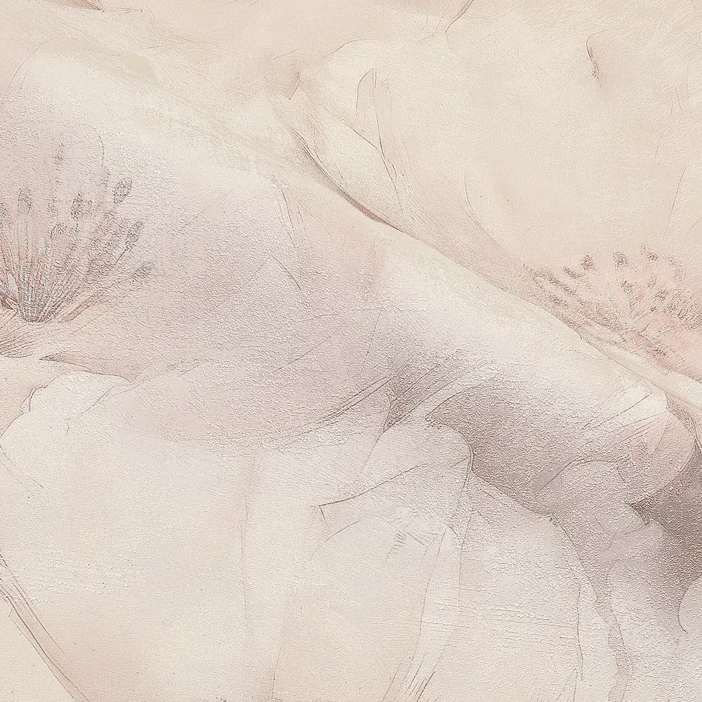 Флизелиновые обои ATELIERO Elena с цветочным узором бежевые 89363958 STLM-1418992 - Вид №1