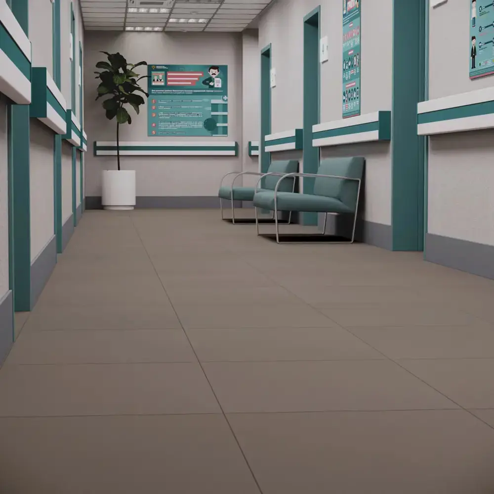 Глазурованный керамогранит Ecogres Экогамма EM03 60x60 см 1.44 м² неполированный цвет серый STLM-2194275 - Вид №3