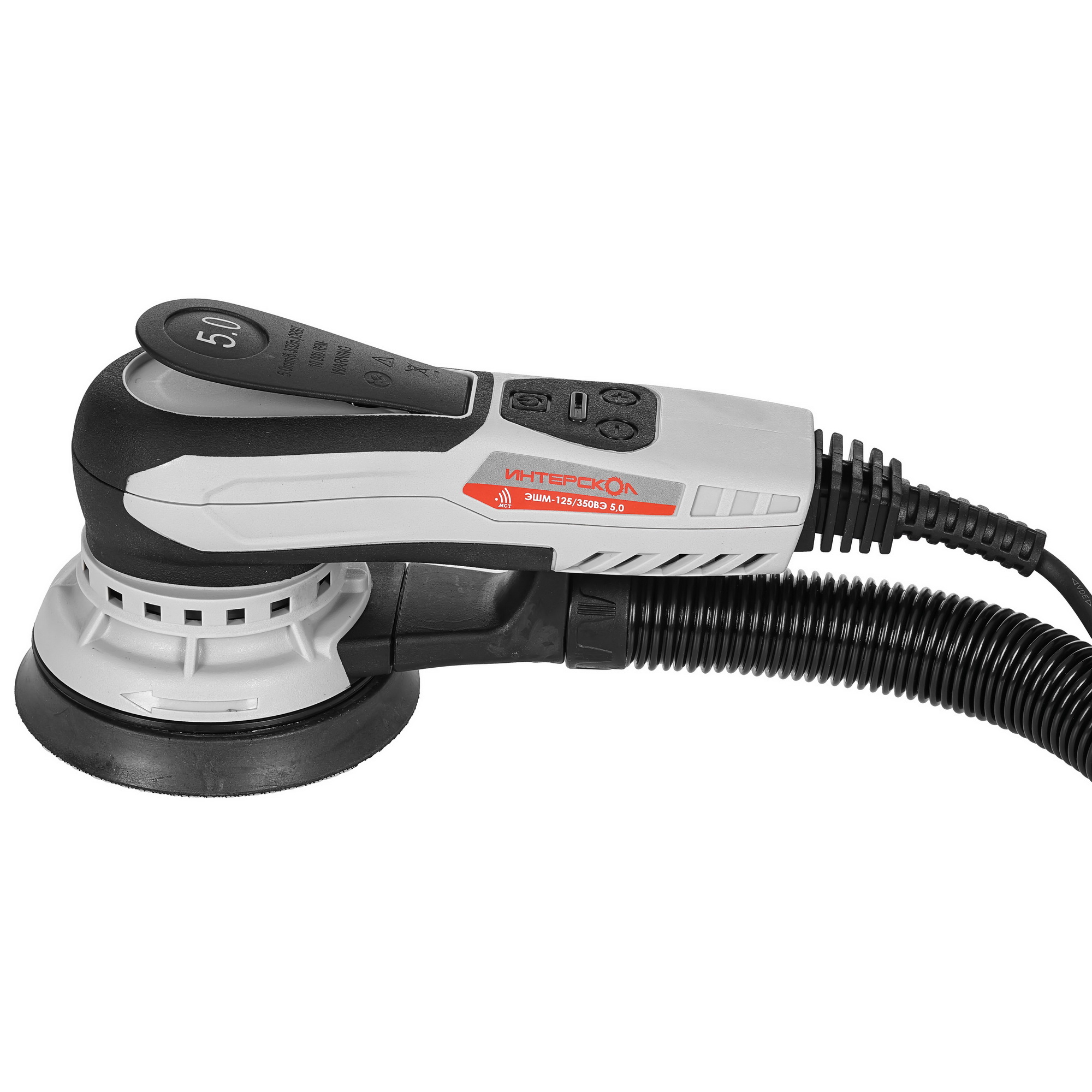 Эксцентриковая шлифмашинка ИНТЕРСКОЛ ЭШМ-125/350ВЭ 5611643 STDN-0136493 - Вид №2