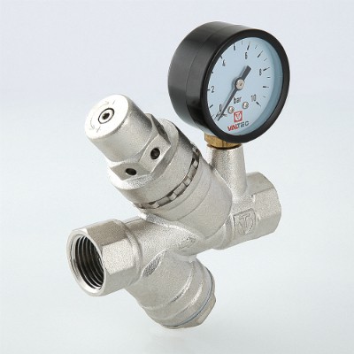 VT.082.N.05 Редуктор давления с фильтром и манометром Valtec 3/4"  - Вид №11