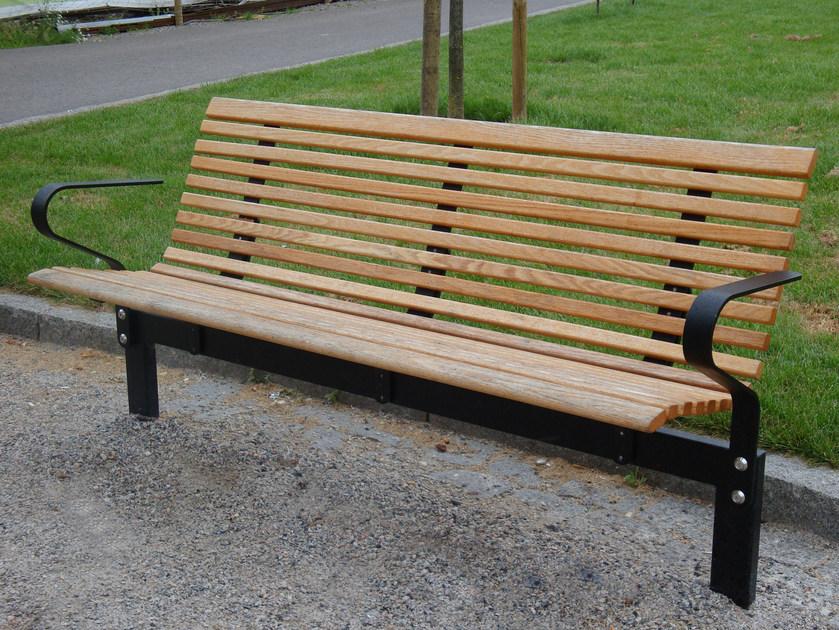 Nola Industrier Скамейка из дерева с подлокотниками No2 sun-id-1421617 - Вид №2