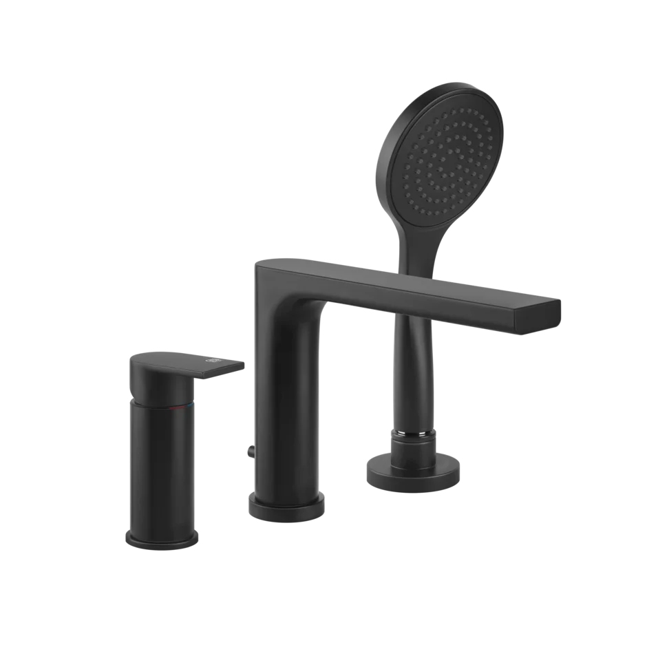 Смеситель для ванны 38634 299 Gessi Via manzoni МАТОВО-ЧЕРНЫЙ 38634299