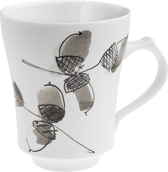 10602558 Hering Berlin Кружка Hering Berlin "Охота" "Желуди" 400мл Фарфор 