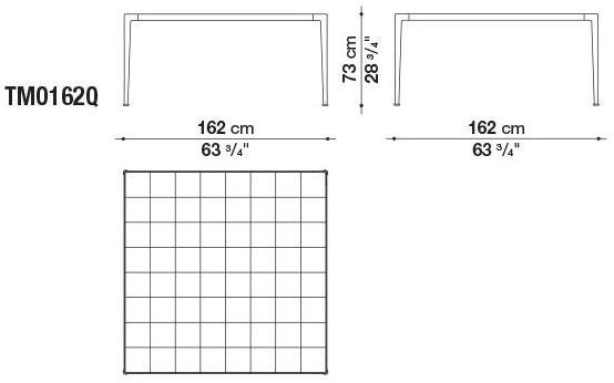 B&B Italia Outdoor Квадратный садовый стол из керамогранита Mirto outdoor sun-id-1384165 - Вид №2