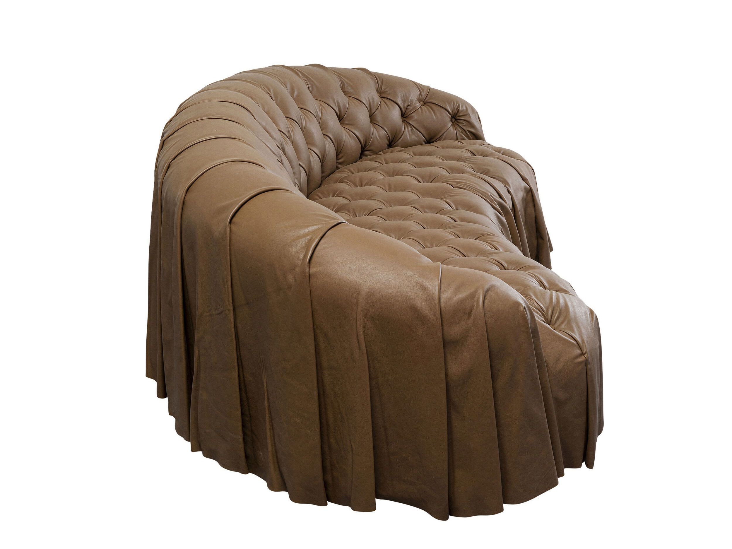 3-местный кожаный капитонный диван KARE Design DRAPES ARCH-00116329 - Вид №3