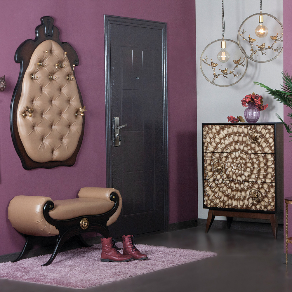 11554 Вешалка настенная Квин Каштан Капучино 1 BOGACHO 4627155816483 - Вид №2