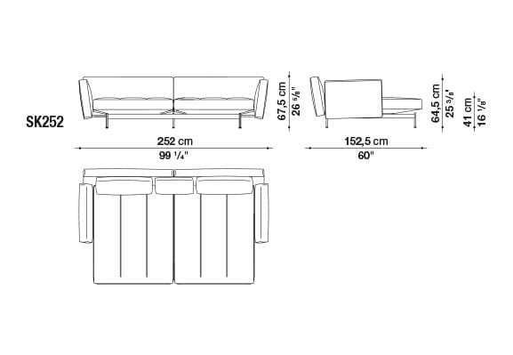 4-местный кожаный диван B&B Italia SAKé ARCH-00129422 - Вид №13