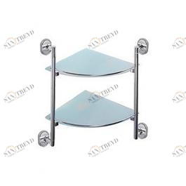 Полка угловая 2-эт. (стекло) F1907-2 FRAP 2411573