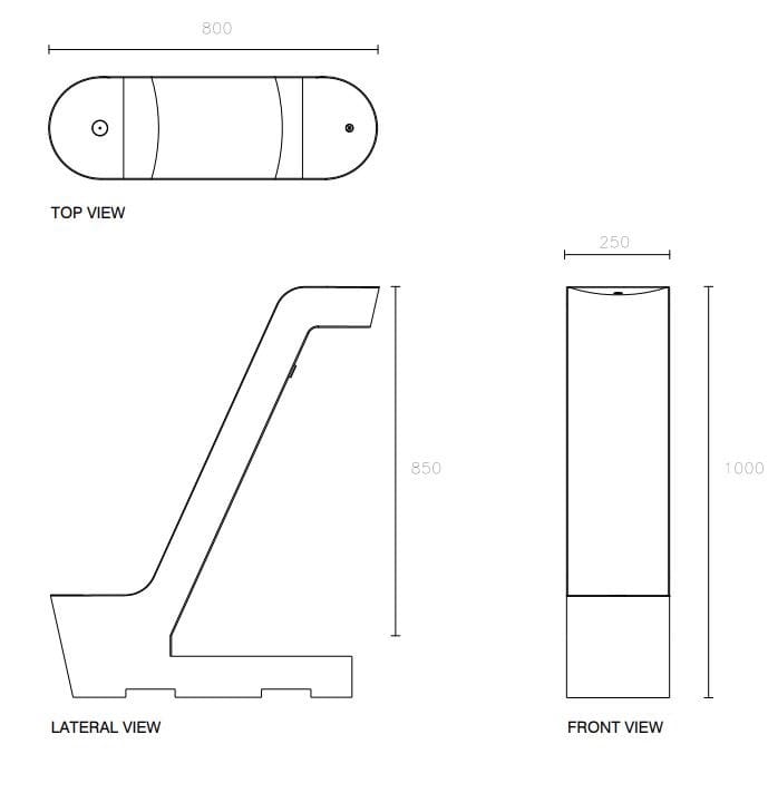 Бетонный пол фонтан SIT Smooth ARCH-00006007 - Вид №2