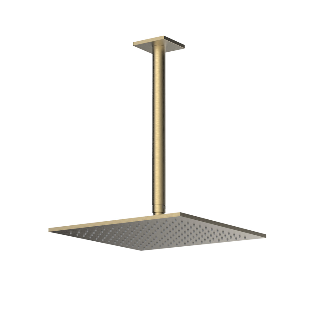 Graffio Квадратная лейка душа 300 × 300 мм с круглым потолочным кронштейном 300 мм. GY853  - Вид №1