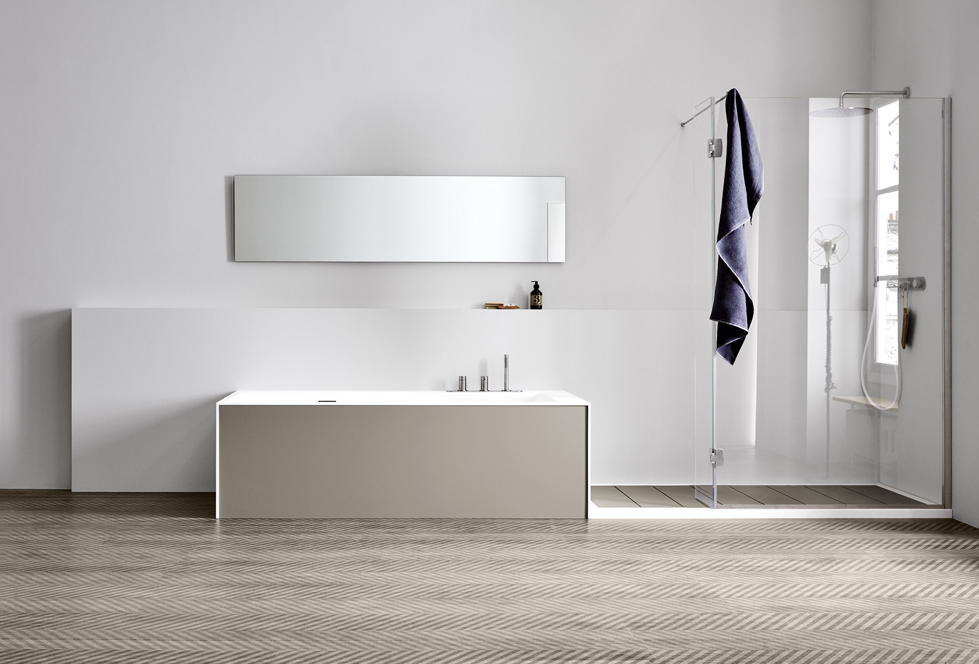 Rexa Design Фиксированное стекло с подвижной дверцей REXA-ST125  - Вид №3